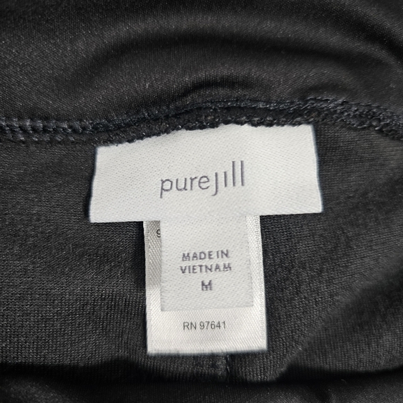 Pure Jill black velour leggings women's size medium - Picture 3 of 4